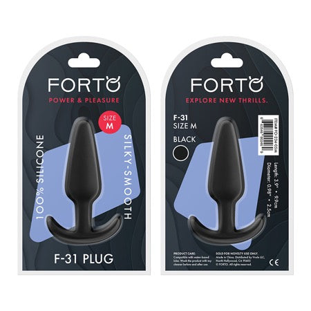 Forto F-31 Silicone Plug - Medium Black