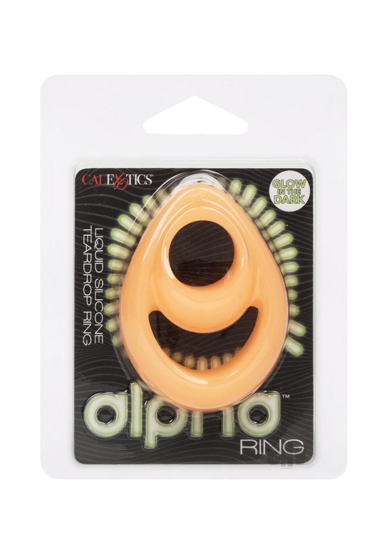 Alpha Gitd Silicone Teardrop Ring