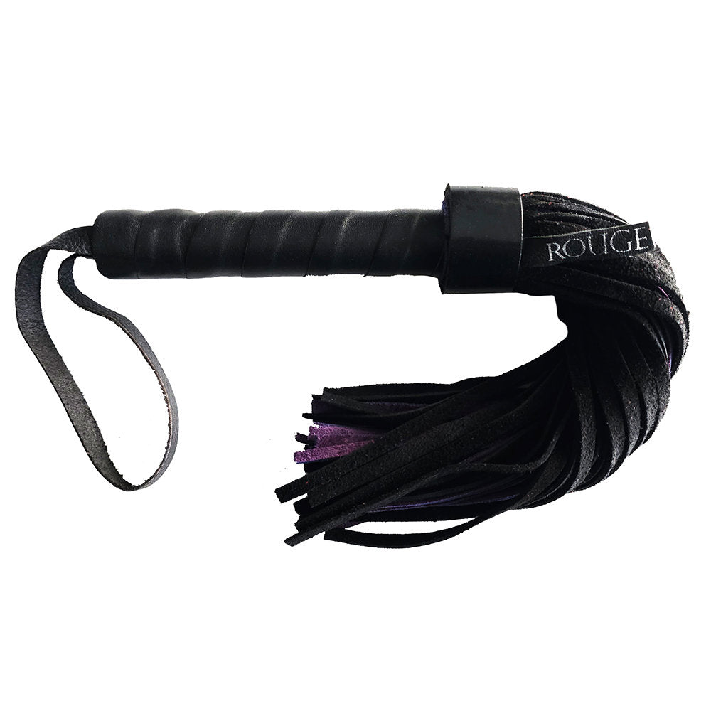 Short Suede Flogger Black/purple