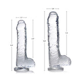 Jock C-thru Dildo With Balls - 9 Inch