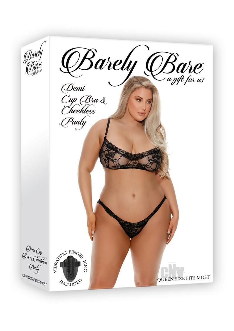 Barely Bare Demi Bra&Cheekls Pan Pl.Sz B