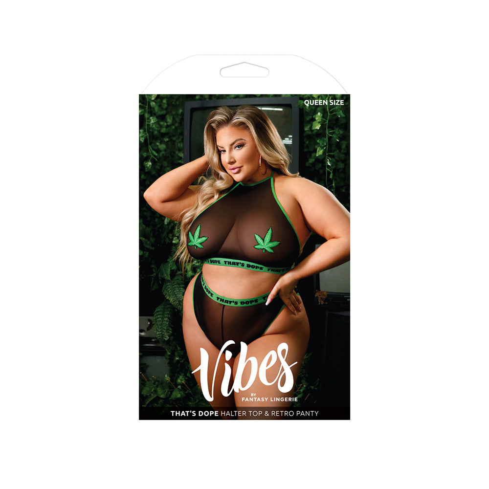 That's Dope Halter Top & Retro Panty Queen Size