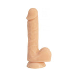 Addiction David 8 inches Bendable Beige Silicone Dong