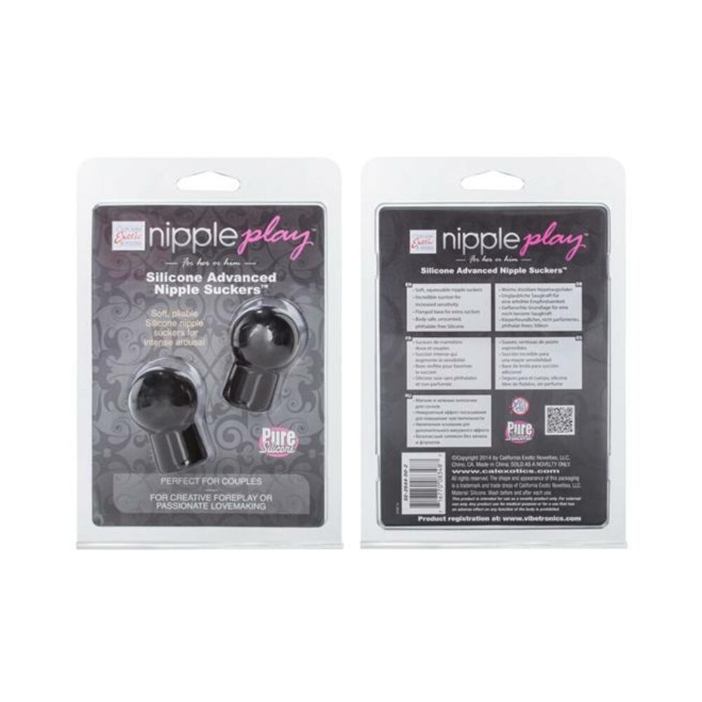 Advanced Silicone Nipple Suckers Black
