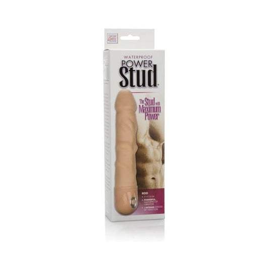 Power Stud Rod Ivory Vibrating Dildo