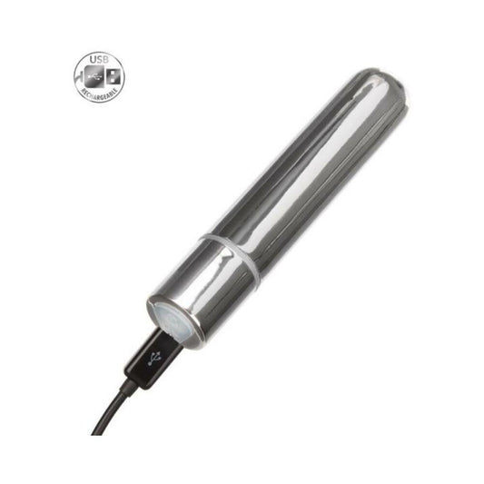 Rechargeable Bullet Vibrator Silver