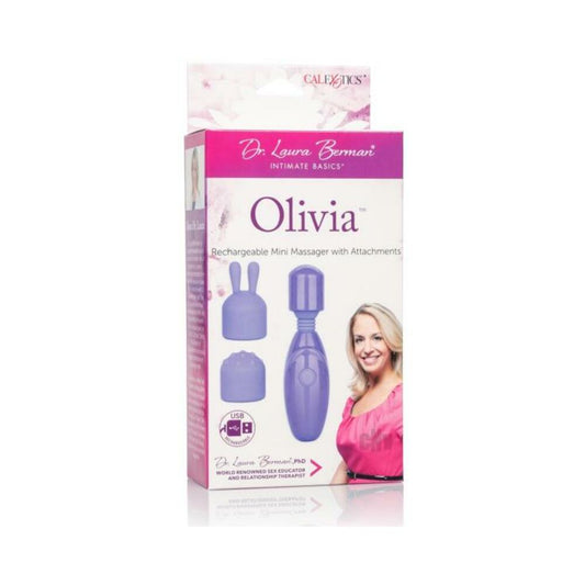 Dr. Laura Berman Olivia Rechargeable Mini Massager With Attachments