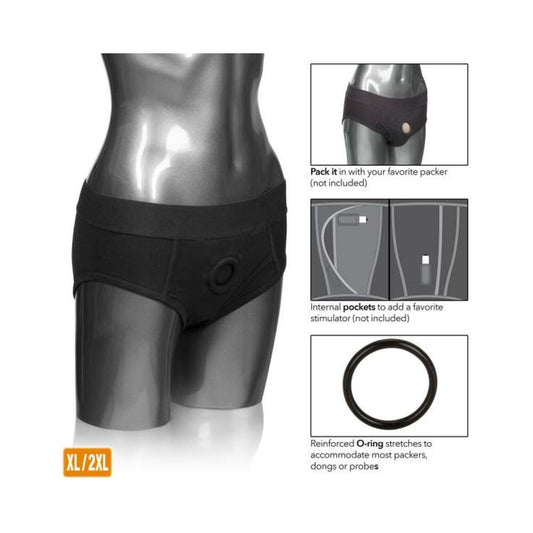 Packer Gear Black Brief Harness XL/2XL