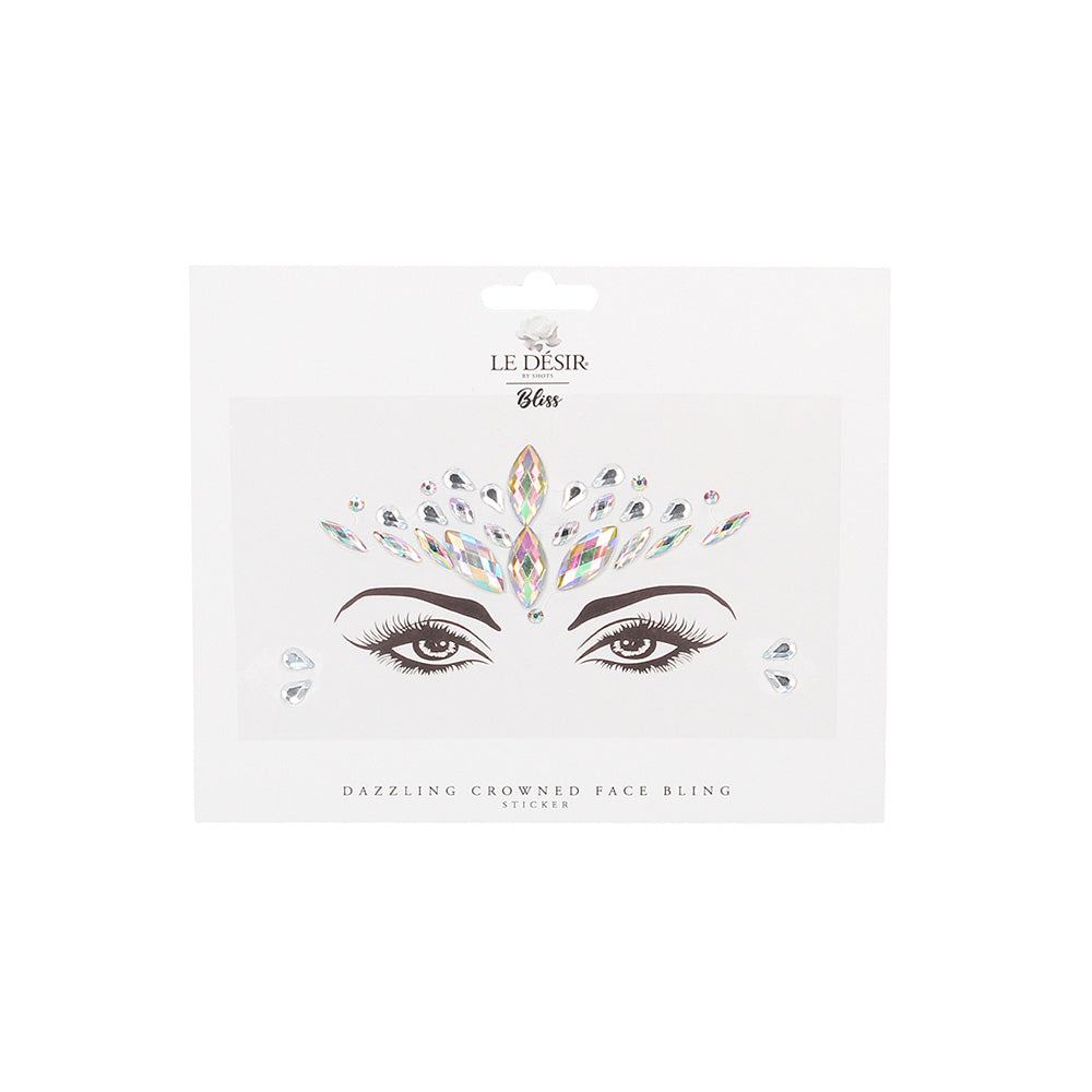Shots Bliss Dazzling Crowned Face Bling Sticker O/S
