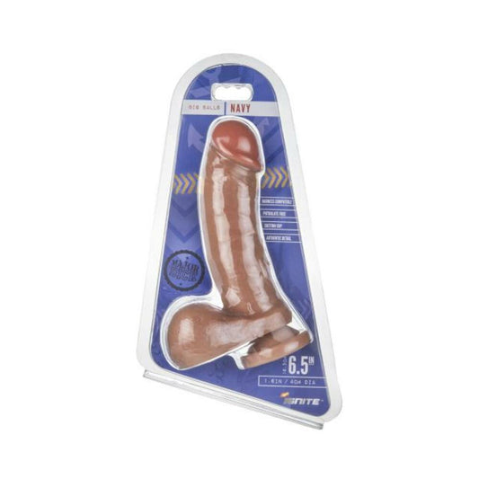 Major Dick Navy Tan Big Balls Dildo