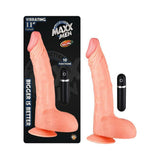 Maxx Men Vibe Curved Dong 11 inches Flesh