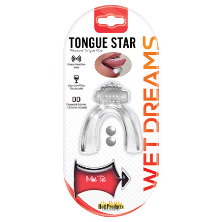 Wet Dreams Tongue Star Vibe - Clear