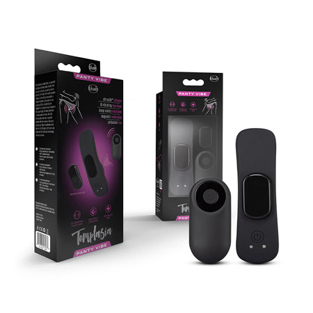 Blush Temptasia Remote Control Panty Vibe - Black