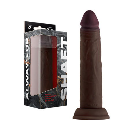 Shaft Model J Flexskin Liquid Silicone 7.5' Dong - Mahogany