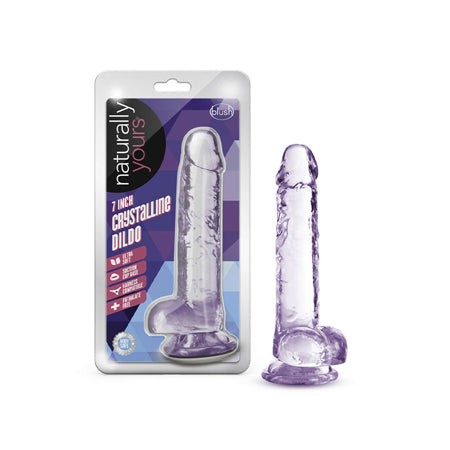Blush Naturally Yours 7' Crystalline Dildo - Amethyst