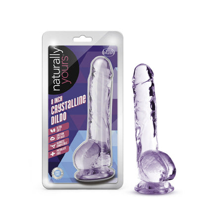 Blush Naturally Yours 8' Crystalline Dildo - Amethyst
