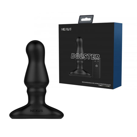 Nexus Bolster Butt Plug w/Inflatable Tip - Black