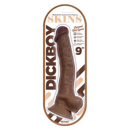 Dickboy - Skins - Dildo With Balls - 9 Inch - Caramel Dick Lovers