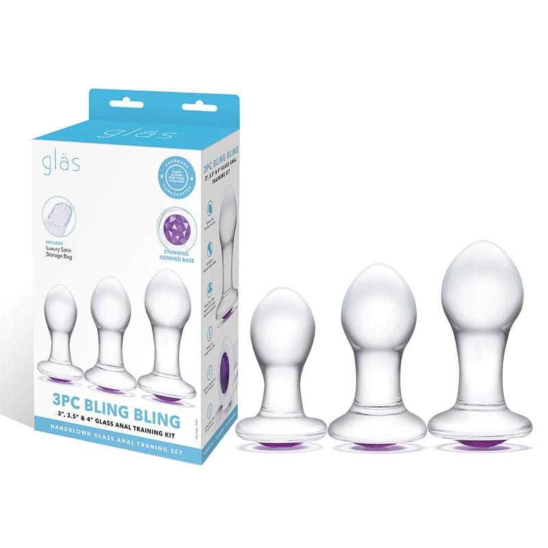 Bling Bling 3 3.5, 4 Anal Kit 3pc