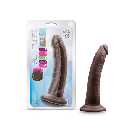Au Naturel - Jack - 7 Inch Dildo - Chocolate