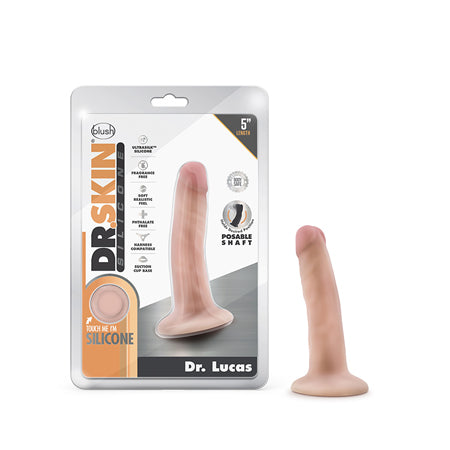 Blush Dr. Skin Silicone Dr. Lucas 5.5' Dildo - Vanilla