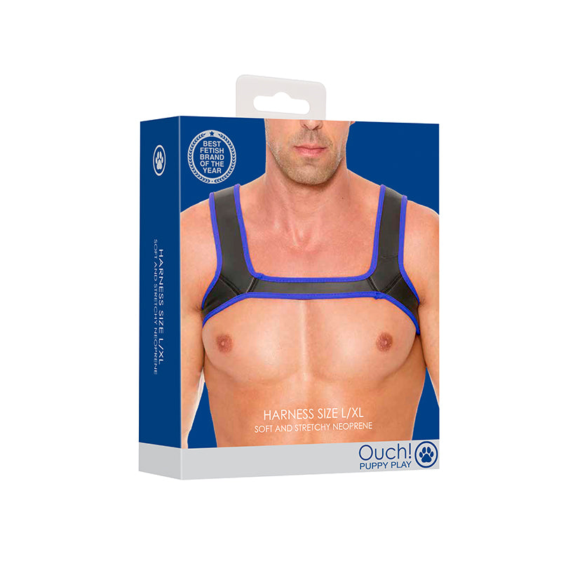 Neoprene Harness Size L/XL Blue
