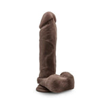Au Natural - 9.5 Inch Dildo With Suction Cup - Chocolate