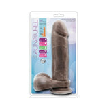Au Natural - 9.5 Inch Dildo With Suction Cup - Chocolate