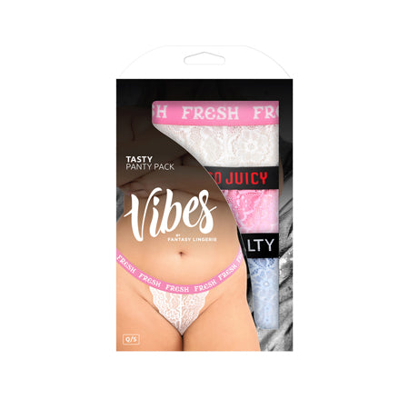 Vibes Tasty 3 Pack Thongs Assorted Colors QN