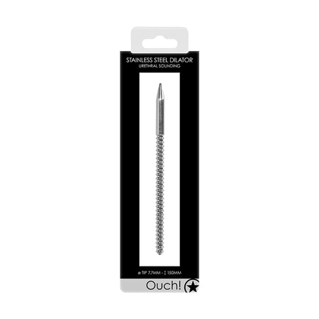 Shots Ouch Urethral Sounding Ribbed Dilator