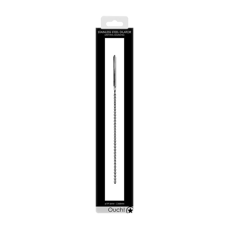 Ouch Urethral Snding Mtl Dltr Bead 6mm