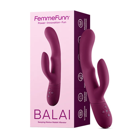 Femme Funn Balai Side to Side Swaying Rabbit - Fuchsia