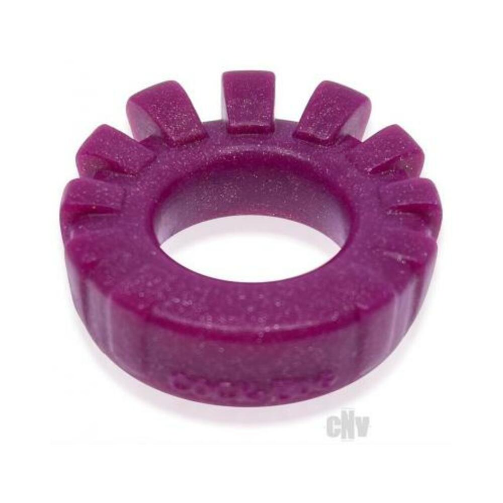 Cock-Lug Lugged Cockring - Plum