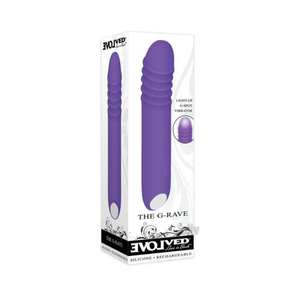 Evolved The G-Rave Light Up Vibrator - Purple