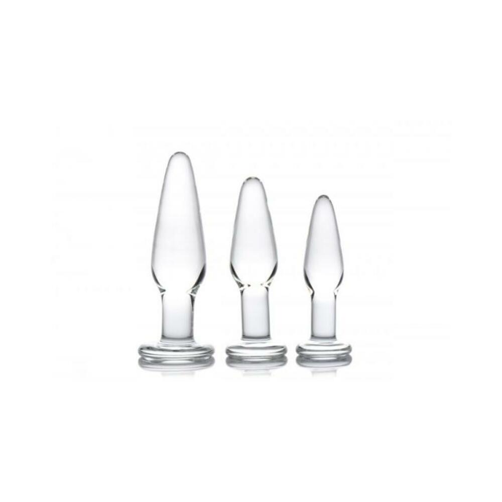 Prism Dosha 3 Piece Glass Anal Plug Kit