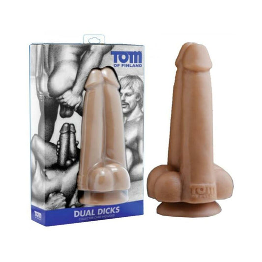 Tom Of Finland Dual Dicks Double Dildo Beige