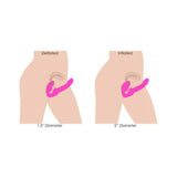 10X Evoke Ergo Fit Inflatable & Vibrating Strapless Strap-On Dildo