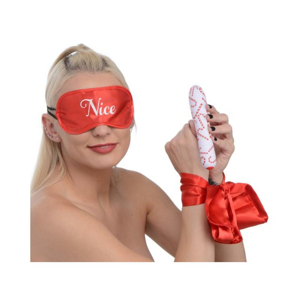 Bang - Naughty Holiday Kit - Wrist Ties XL Bullet and Blindfold