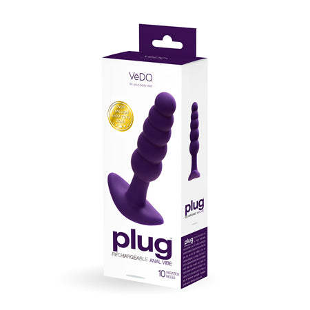 VeDO Plug Rechargeable Anal Plug - Purple