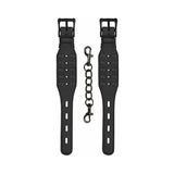 Ouch! Skulls & Bones Spiked Handcuffs Black