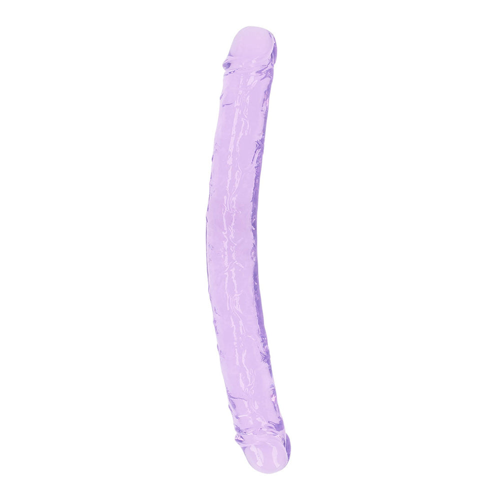 Realrock Crystal Clear Double Dong 13'' Purple