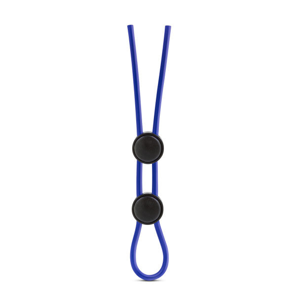 Blush Stay Hard Vibrating Reusable Cock Ring - Blue