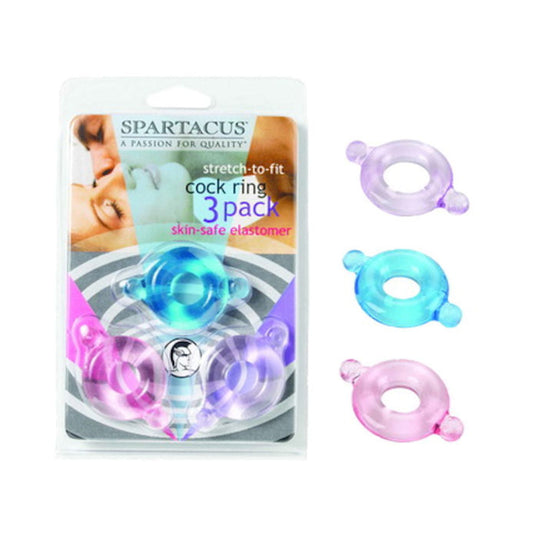 Elastomer Blue/purple/pink Set