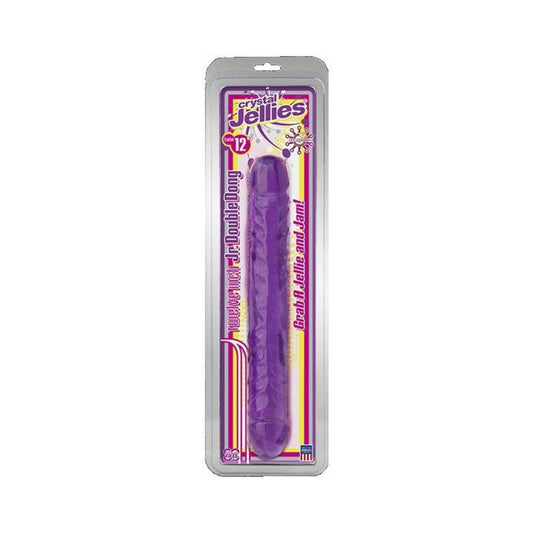 Crystal Jellies Jr Dbl Dong Purple 12
