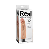 Real Feel Lifelike Toyz No. 6 Beige Vibrating Dildo