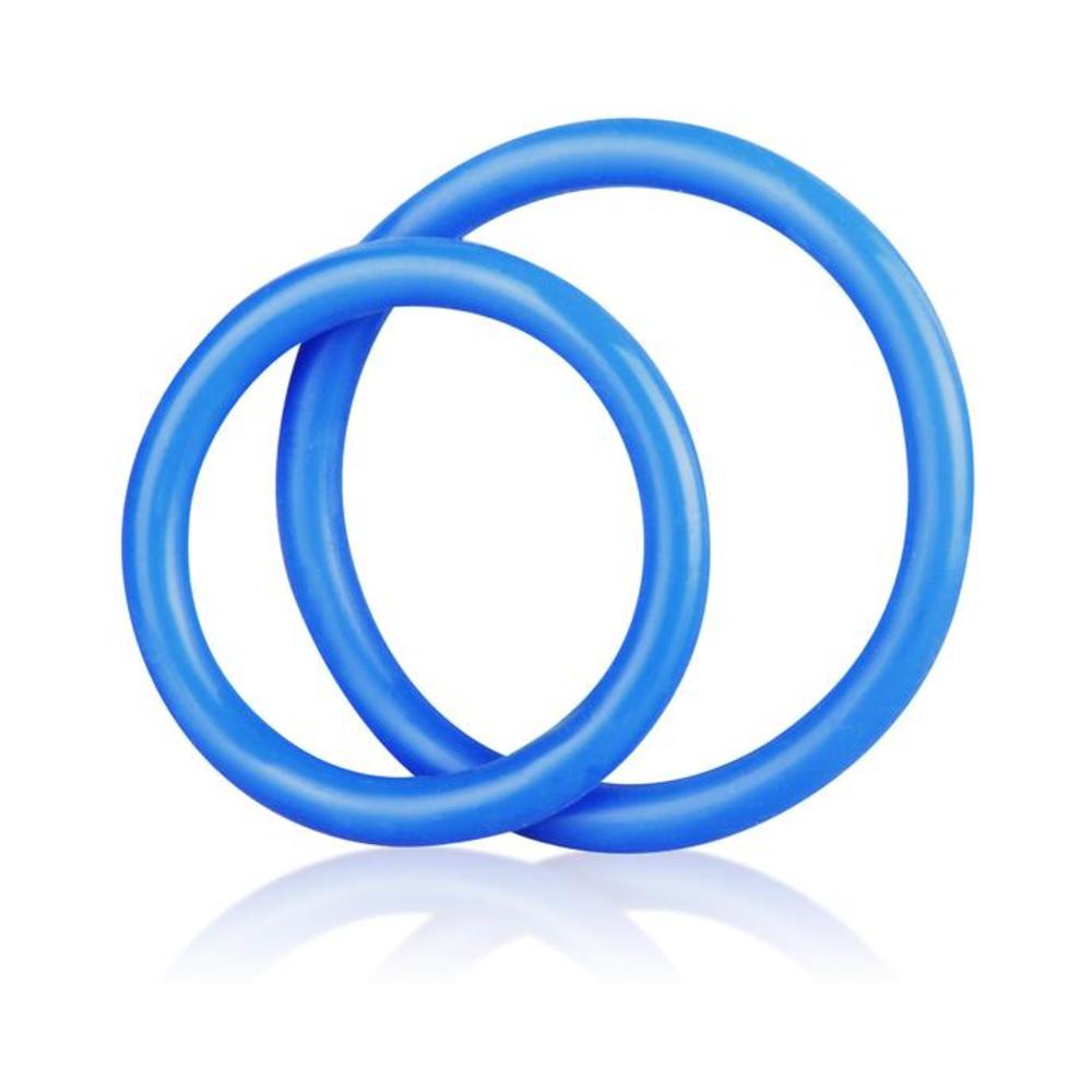 Cb Gear Silicone Cock Ring Set Blue