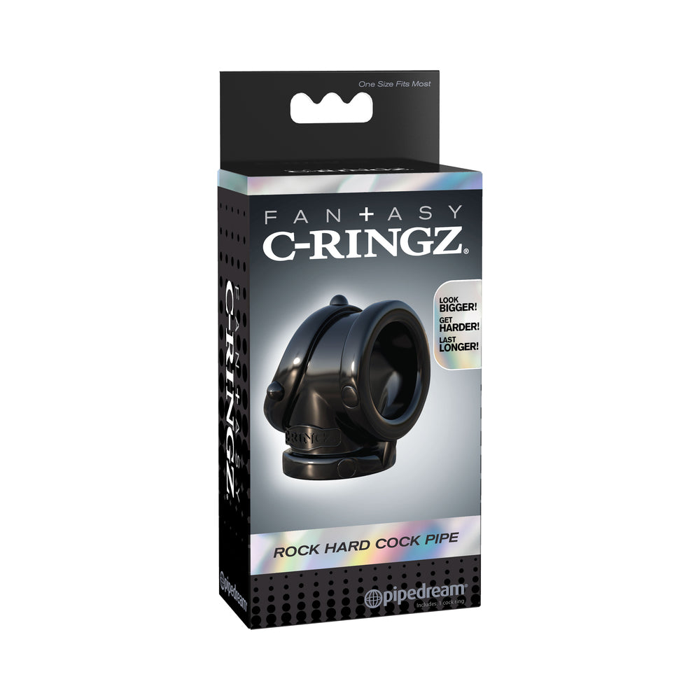 Fantasy C-Ringz Rock Hard Cock Pipe - Black