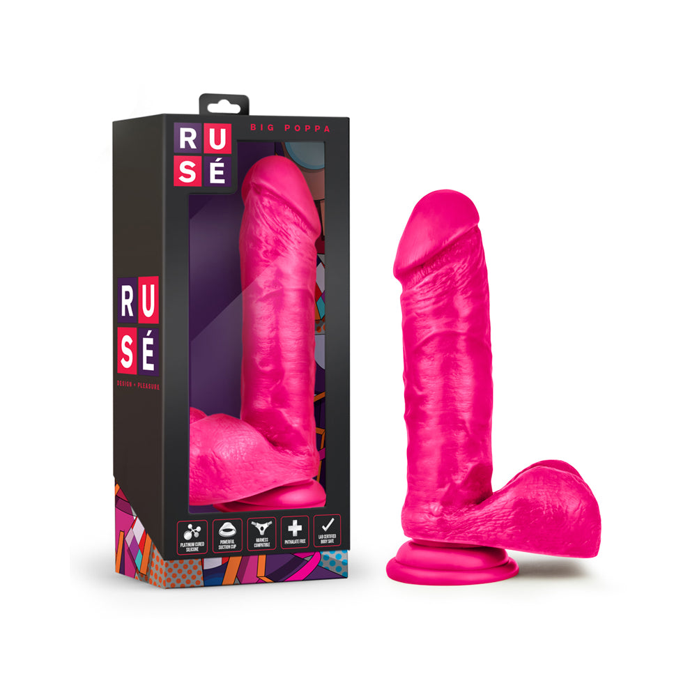 Ruse Big Poppa Hot Pink Dildo