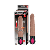Natural Realskin Hot Cock #1 Fully Bendable 12 Function Usb Cord Included Waterproof Brown