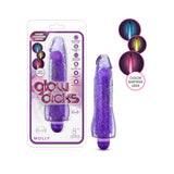 Blush Glow Dicks Glitter Vibrator Molly - Purple